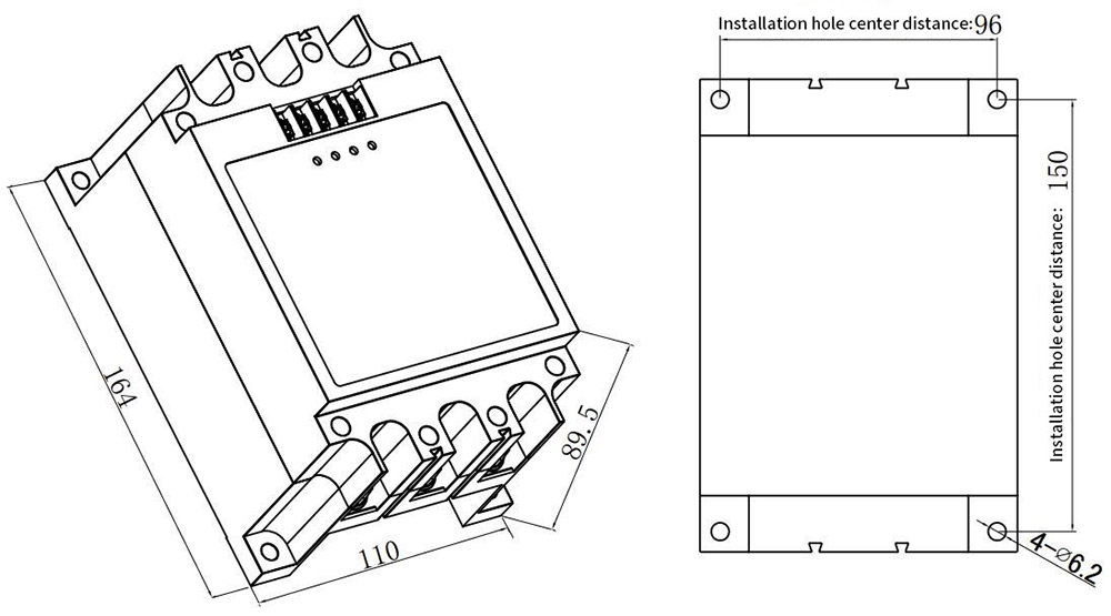 Installation dimensions